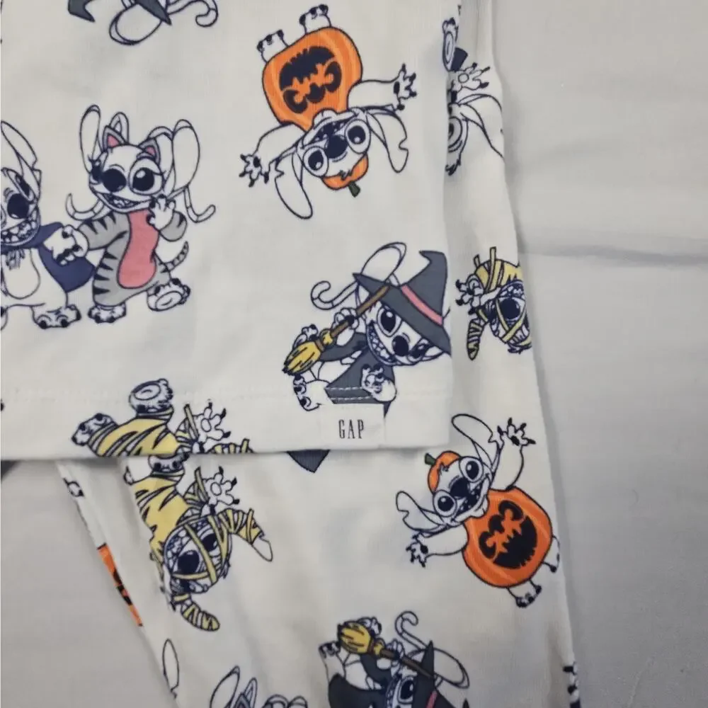 Gap Kids Disney Lilo And Stitch Halloween Pajamas Mix Matched Set 6/8